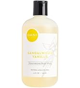 DANI Naturals Body Wash - Warm Sandalwood Vanilla Scent with Organic Aloe Vera &amp; Natural Glycerin...