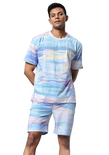 Image of Wear Your Opinion Mens Co ord Set All Over Printed T-Shirt & Short Set