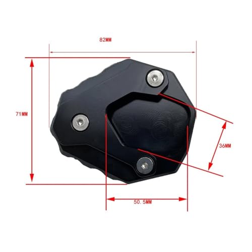 Extension béquille latérale CBR 400R support moto élargi noir idéal pour stationner sur herbe
