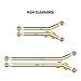 INJORA Brass High Clearance Front 4 Links Set 43g Links Set for SCX24 Gladiator Dodge Power Wagon Axial 1/24 RC Crawler Car(Brass)