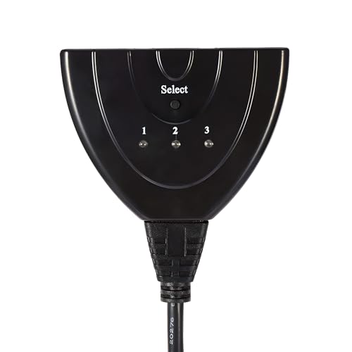 Image of 3 in 1 Out Pigtail HDMI Switch Adapter Extender Switcher; Manual Selector Switch