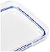 Sistema KLIP IT Rectangular Collection Food Storage Container, 33.8 oz./1.0 L, Clear/Blue, 3 Count