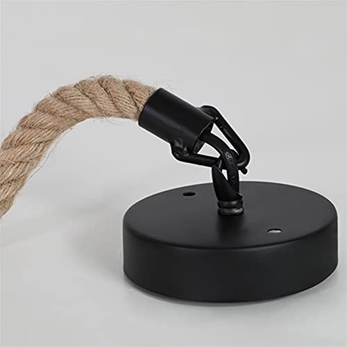 Lampes suspendues corde de chanvre E27 pour éclairage intérieur de bar et hôtel - 7