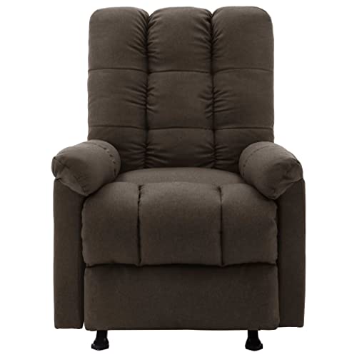Vetnasa Recliner Dark Brown Fabric - Thumbnail 3