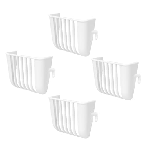 Parrot Feeding Basket Set- Cage Mounted Fruit Holder for Small Birds | Metal Anti Drop Feeding Cups with Secure Hook Design, Multi Use Food Tray for Canary Indoor Outdoor Setup