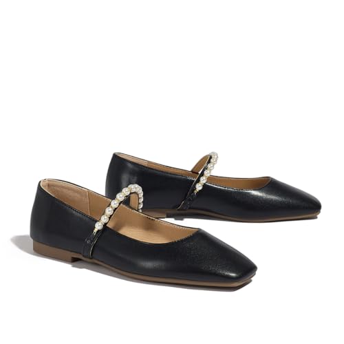 Pearl Ballet Flats for Women Slip On Mary Jane Flats Ballerina Shoes4