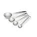All-Clad 59918 Stainless Steel Measuring Spoons Cookware Set, 4-Piece, Silver