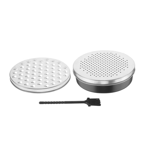 CLISPEED 1 Juego Rallador de Cocina Multifuncional de Doble Cara para Queso Verduras y Jengibre Incluye Cuchillas Inoxidable y Cepillo de Limpieza y Compacto