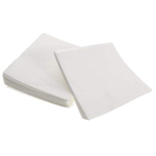 Ipetboom 300 piezas Toallitas de Limpieza Desechables Cuadradas Papel Absorbente sin Pelusa para Limpieza de Coches Teléfonos y Cocina Paquete de Unidades Blancas