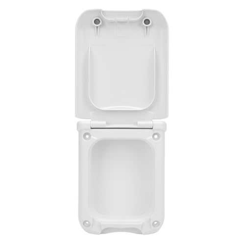 Generic RV Power Outlet Box, Waterproof Lid Outlet Box, Dual Secure Fixing Electrical, Ideal for Motorhome, Trailer & Camping Vehicle