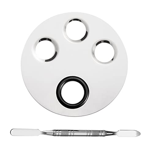 PartyKindom 1Set Makeup Palette with Mixing Stick Design with Wells for Liquid