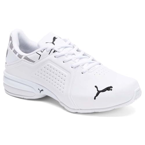 PUMA Mens Viz Runner Repeat Wide Running Sneakers Shoes - White2