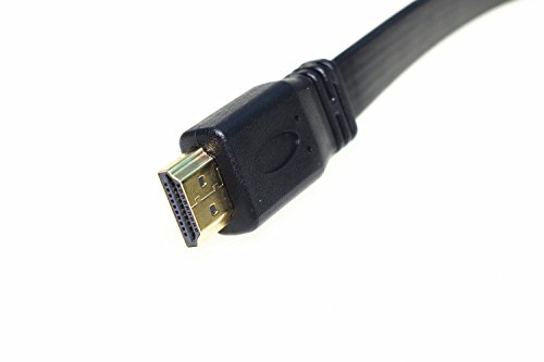 SMAKN 0.3m Very Short Flat HDMI V1.4 Cable High Speed + Ethernet Gold 3d HD HDTV Lead