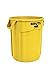 Rubbermaid Commercial Products BRUTE Heavy-Duty Round Trash/Garbage Can, 20-Gallon, Yellow, Outdoor Waste Container for Home/Garage/Mall/Office/Stadium/Bathroom
