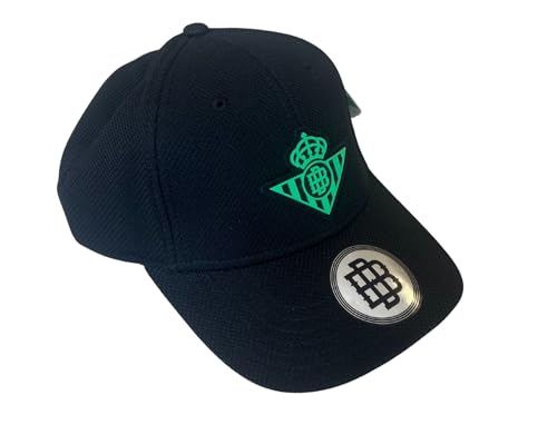 Real Betis Gorra Premium Negra Escudo Verde Niño