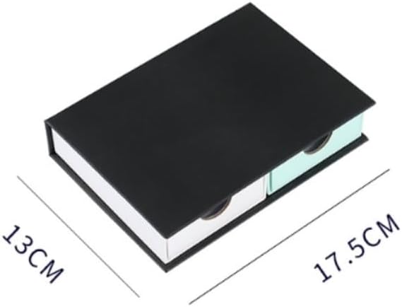 Black Drawer Type Postcard Small Card Memorial Photo Album Storage Box