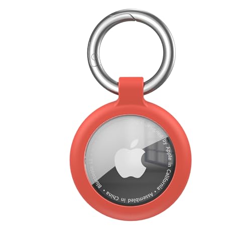 PAIFIEVD AirTag P[Xh Airtag L[z_[ TPU Sʕی GA^OP[X ^тɕ֗  ϏՌ/Ch~ GA^O L[z_[ Ԃ̃JM/Jo/L[/ו/z/obOɊ|(Red)