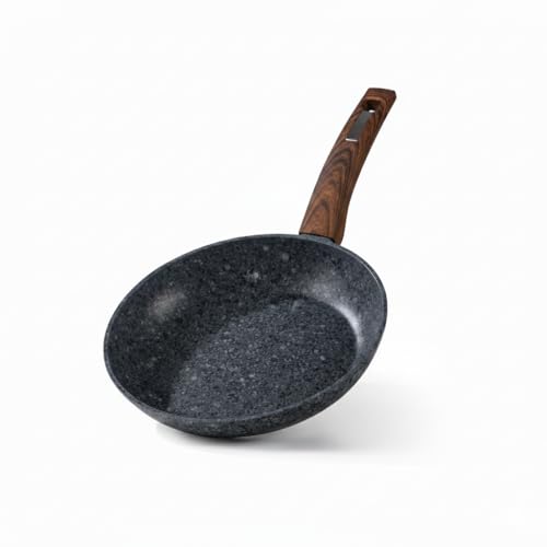 HOUSZY 28CM Non-Stick Frying Pan – Granite Coated Induction Cookware, PFOA-Free Skillet, Even Heat Distribution, Scratch-Resistant, Easy Clean Cooking Pan