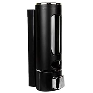 Bathoyum Multi Purpose Chrome Plated ABS Plastic Soap/Sanitizer/Conditioner/Lotion Gel Dispenser for Bathroom Kitchen (Black)