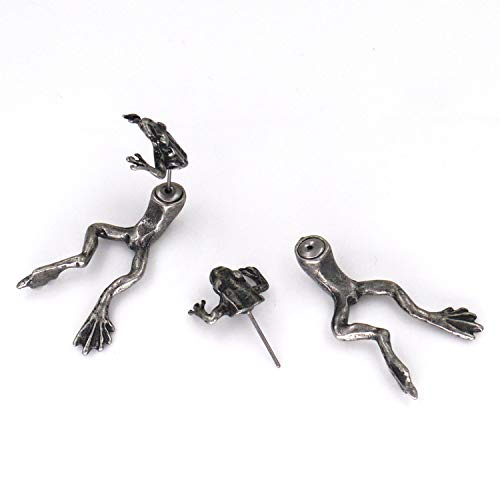 Frog Earrings,Mens Earrings,3D Frog Prince Puncture Ear Stud,Womens Mens Unisex Earrings #TOP3