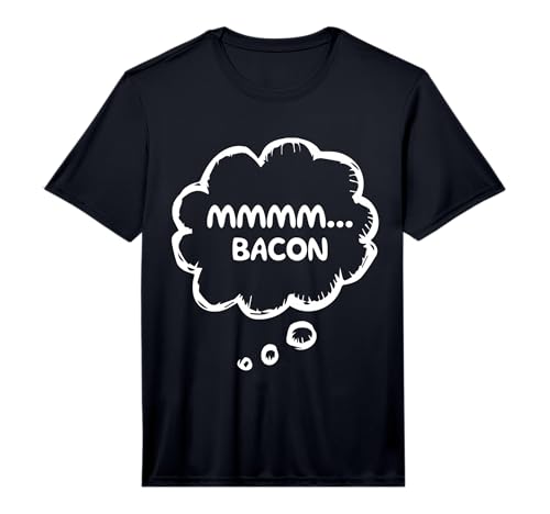 Mmmm Bacon Funny Food Lover Humor Crispy Grill Breakfast Performance T-Shirt