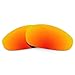 Revant Polarized Replacement Lenses for Oakley Juliet Fire Red MirrorShield