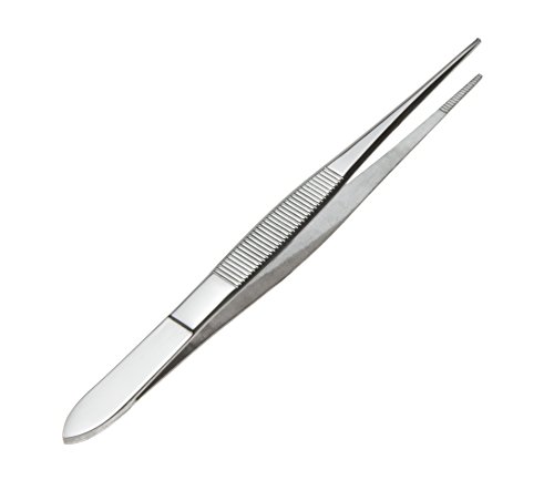 SE Stainless Steel Straight Splinter Tweezers - 518TW-CH