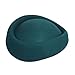 Womens Fascinators Hats Vintage 60s Wool Cap Stewardess Pillbox Hat Teardrop Cocktail Fascinator Base Hair Clip Dark Green