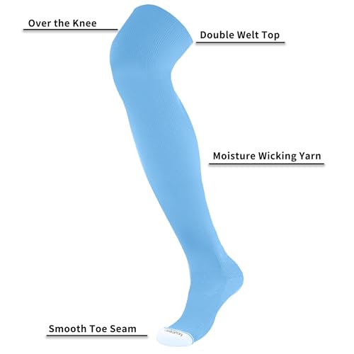 Image of Elite Baseball /Softball Socks Over The Knee, Extra Long Football Socks