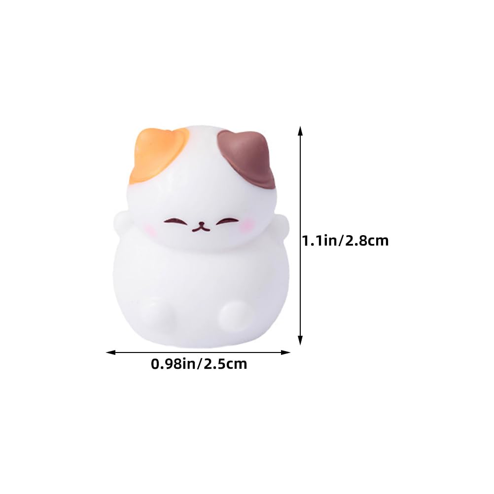 VICASKY 8pcs Miniature Calico Cat Figurines for DIY Fairy Garden Decor Dollhouse Cat Accessories Terrarium Ornaments for Creative Craft and - Image 2