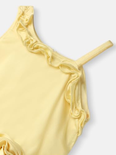 Image of Nautinati Baby Girls Assymetric Neckline Fit & Flare Dress | Age 0-3 Years