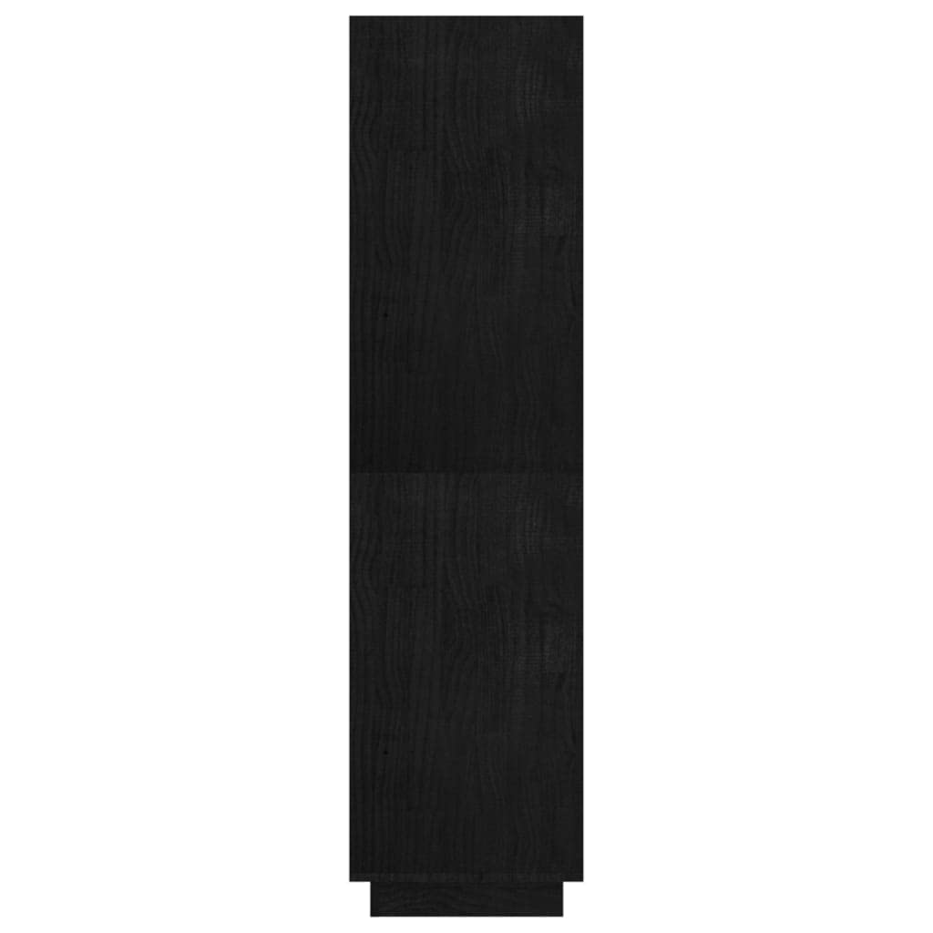 Schlankes Standregal aus massivem Kiefernholz, Bücherregal Raumteiler 135 cm, 80x35x135 cm, dekorativ und praktisch für Bücher, DVDs und Wohnaccessoires