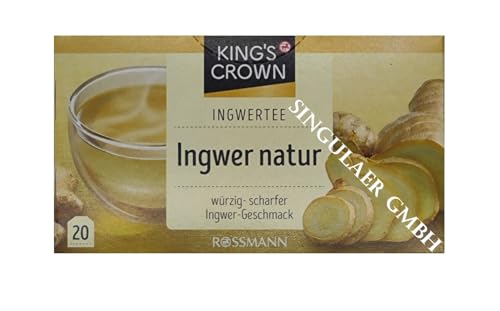 King’s Crown Ingwer natur, ein besonders würzig-scharfes Geschmackserlebnis (1x40g)