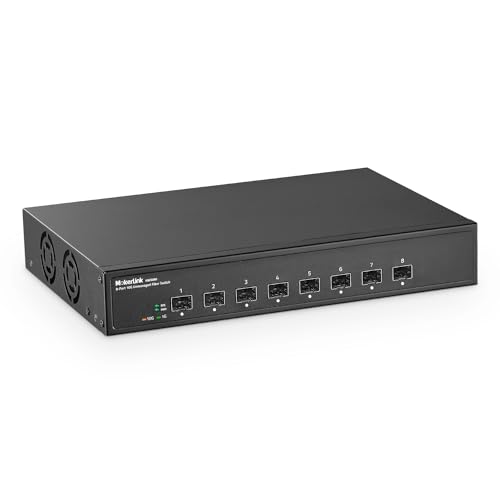 Image of MokerLink 8 Port 10G SFP+ Unmanaged Fiber Switch, 1G /10G SFP Slot, 160Gbps Bandwidth Desktop|Rackmount Network Switch