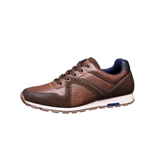 Image of IVACHY Men’s Casual Sneakers | Comfortable & Stylish Sneakers for Office and Casual Wear | Available in Tan, Black, Brown | UK Size 7-12