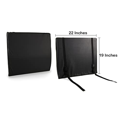 Mckesson Foam Back Support Cushion For Wheelchairs, Black, 22 In 18 In (W X D), 1 Count #TOP4