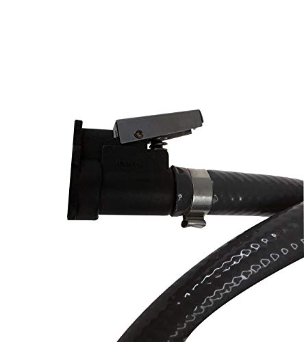 Pactrade Marine Grey Durable Fuel Line Assembly Hose Barbs Rubber Primer Bulb Lengthy 7 ft feet Resistant Material Cover Fuel Flow (3/8" Hose, Yamaha Connectors) - Thumbnail 5