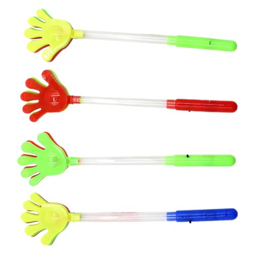 Toyvian 4piezas Aplausos Barras Luminosas Juguete para Aplaudir Accesorio para Animar Eventos Deportivos Color Aleatorio