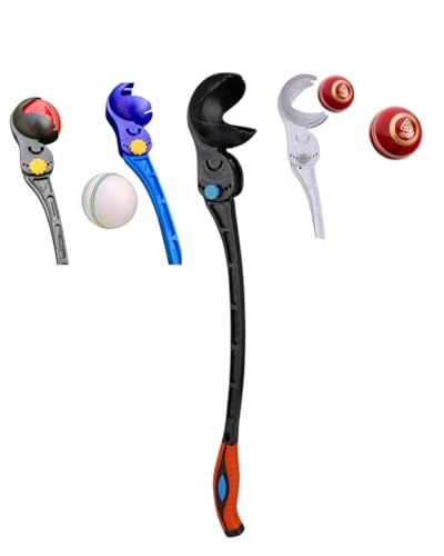 Image of Adjustable Cricket Ball Thrower | Fast & Accurate Robo Cricket Arm for Cricket Practice | Compatible with Leather, Tennis & Synthetic Balls | Protective Cover (Colors May Vary)