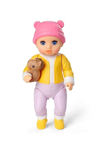 BABY born Minis Playset Stroller with Eli 906156 - 6.5cm Doll with Exclusive Accessories and Moveable Body for Realistic Play - Suitable for Kids From 3+ Years