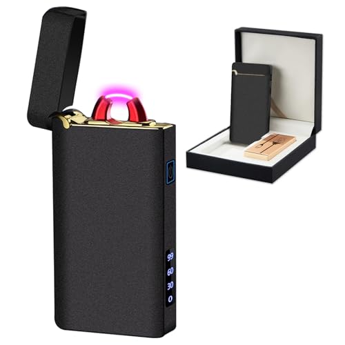 SKRFIRE Accendino ad arco senza fiamma, ricaricabile tramite USB, antivento,