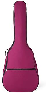 Liummrcy,Acoustic Guitar Bag Waterproof Guitar Case 40 41 Inch Guitar Gig Bag 8MM Padding With Back Hanger Loop And Pocket For Music Sheet Stand - Dark Red Guitar Case Bag Acoustic