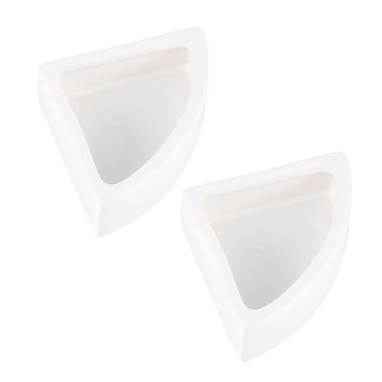 FRCOLOR 3 Set di Mangiatoie per Rettili in Ceramica a Parete Spessa capacità Ciotole per Cibo per Lucertole - Ciotola Anti-rovesciamento 2 Pezzi * 3