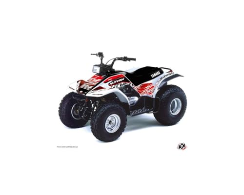 Kit déco quad Yamaha Breeze autocollant résistant rouge blanc