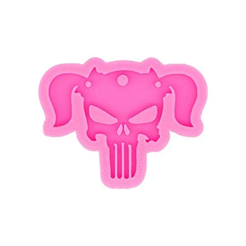 Shiny Glossy Skull Girl Shape Resin Keychain Mold Silicone Keychain Molds Clay Molds Halloween Necklace Jewelry Making Mold Skeleton Resin Silicone Molds #TOP27