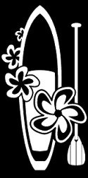 MOLIMERPaddleboard Hawaii Vinyl Car/Laptop/Window/Wall Decal