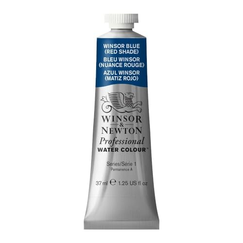 Image of Winsor & Newton Professional Water Colour 37 ML - Winsor Blue Red Shade (709) - Finely Pigmented, Vibrant, Vivid & Intermixable Artists' Water Colour Paints - More Colours Available