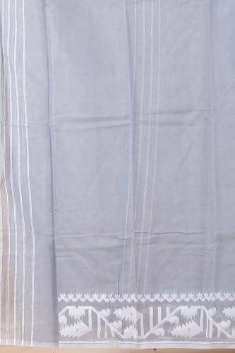 Image of OISHANI SAREE GHOR Women's Traditional Bengal Cotton Silk Soft Jamdani Saree - Authentic Design and Quality - No Blouse Piece