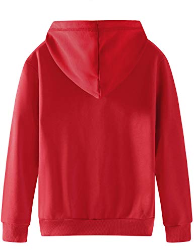 Image of Spring&Gege Boys Zip up Hoodie Soft Solid Classic Full Zip Hooded Sweatshirts for Kids (3-14 Years)