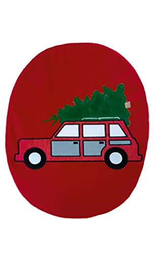 Indecor Home 2-teiliges Badezimmerteppich-Set für Weihnachten Urlaub mit WC-Deckelbezug und Schaumstoff-Badematte für… – Bild 5